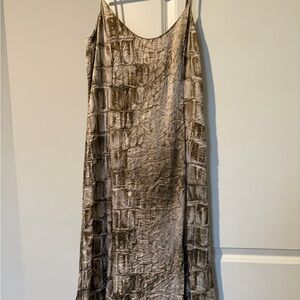 Versace Jeans Collection metallic gold slip dress